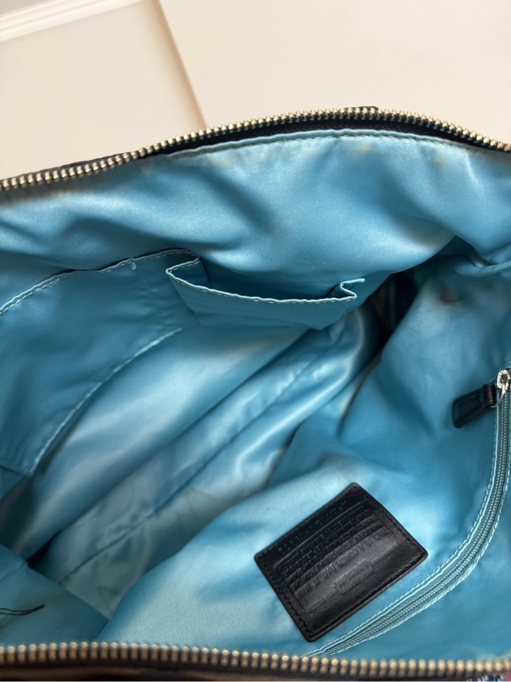 Coach Black & Brown Signature Tote Shoulder Bag - Picture 14 of 14